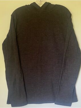 AETHER Performance Pullover Hoodie Men’s Small Charcoal Gray Lightweight